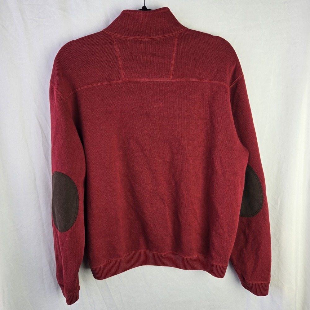 Daniel Cremieux Mens XL 1/4 Zip Reversible 100% Cotton Sweater Preppy Quiet Lux - Picture 3 of 10
